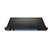 16 Channels C21-C36, LC/UPC, Single Fiber DWDM Mux Demux, Side-A, FMU 1U Rack Mount