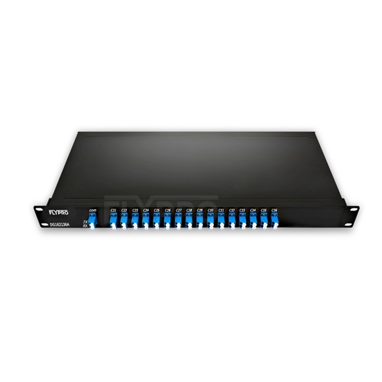 Bild von 16 Kanäle DWDM Mux Demux C21-C36, Seite A, FMU 1HE Rackmount, LC/UPC