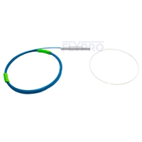 1x8 PLC Fiber Splitter, Steel Tube, Bare Fiber 250μm, No Connector, Singlemode