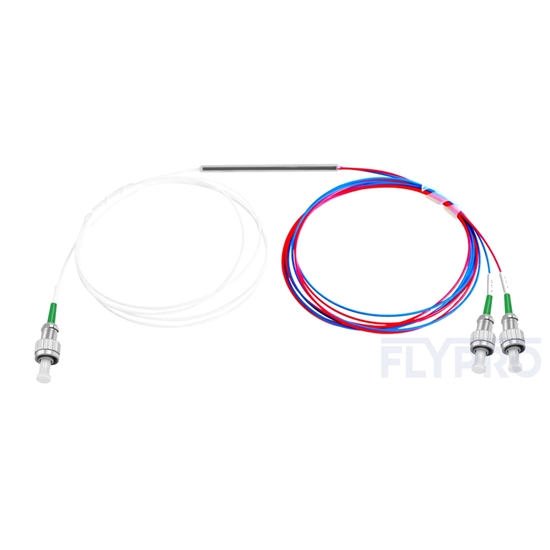 Bild von 1X2 FC/APC FBT Splitter Singlemode Doppelfenster 0,9mm Faser mit Bündelader
