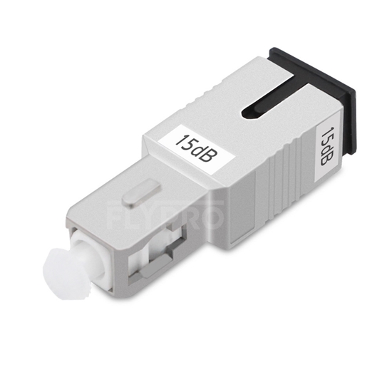 Bild von SC/UPC festes LWL-Dämpfungsglied, 15dB, Singlemode, Stecker-Buchse