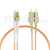 Bild von LWL-Patchkabel, 3m (10ft) LC UPC auf SC UPC Duplex OM1 Multimode PVC (OFNR) 2.0mm