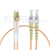 Bild von LWL-Patchkabel, 2m (7ft) LC UPC auf ST UPC Duplex OM1 Multimode PVC (OFNR) 2.0mm