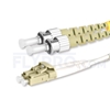 Bild von LWL-Patchkabel, 1m (3ft) LC UPC auf ST UPC Duplex OM1 Multimode PVC (OFNR) 2.0mm