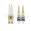 Bild von LWL-Patchkabel, 1m (3ft) LC UPC auf ST UPC Duplex OM1 Multimode PVC (OFNR) 2.0mm