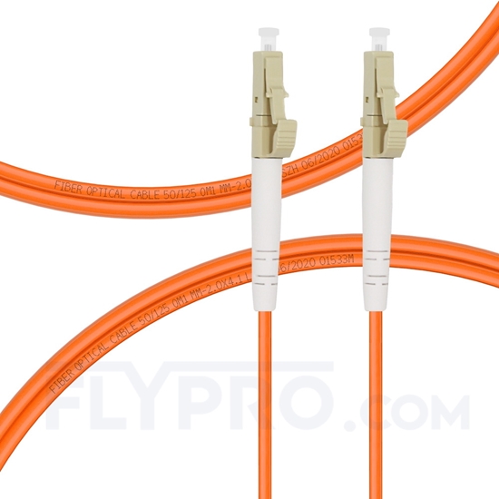 Bild von LWL-Patchkabel, 1m (3ft) LC UPC auf LC UPC Simplex OM1 Multimode PVC (OFNR) 2.0mm