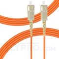 Picture of 3m (10ft) SC UPC to SC UPC Simplex OM1 Multimode PVC (OFNR) 2.0mm Fiber Optic Patch Cable