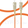 Bild von LWL-Patchkabel, 2m (7ft) SC UPC auf SC UPC Simplex OM1 Multimode PVC (OFNR) 2.0mm