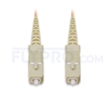 Bild von LWL-Patchkabel, 2m (7ft) SC UPC auf SC UPC Simplex OM1 Multimode PVC (OFNR) 2.0mm
