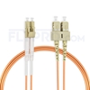 Bild von 5m (16ft) LC UPC to SC UPC Duplex 3.0mm PVC (OFNR) OM1 Multimode Fiber Optic Patch Cable