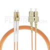 Bild von 15m (49ft) LC UPC to SC UPC Duplex 3.0mm PVC (OFNR) OM1 Multimode Fiber Optic Patch Cable