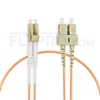 Bild von LWL-Patchkabel, 2m (7ft) LC UPC auf SC UPC Duplex OM2 Multimode PVC (OFNR) 2.0mm