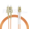 Bild von 30m (98ft) LC UPC to SC UPC Duplex 3.0mm PVC (OFNR) OM2 Multimode Fiber Optic Patch Cable