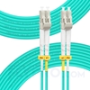 Picture of 30m (98ft) LC UPC to LC UPC Duplex OM3 Multimode PVC (OFNR) 2.0mm Fiber Optic Patch Cable