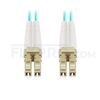 Picture of 7m (23ft) LC UPC to LC UPC Duplex OM3 Multimode PVC (OFNR) 2.0mm Fiber Optic Patch Cable