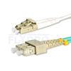 Bild von LWL-Patchkabel, 1m (3ft) LC UPC auf SC UPC Duplex OM3 Multimode PVC (OFNR) 2.0mm
