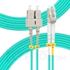 Bild von LWL-Patchkabel, 10m (33ft) LC UPC auf SC UPC Duplex OM3 Multimode PVC (OFNR) 2.0mm