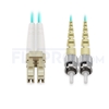 Bild von 5m (16ft) LC UPC to ST UPC Duplex OM3 Multimode PVC (OFNR) 2.0mm Fiber Optic Patch Cable