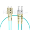 Bild von 1m (3ft) SC UPC to ST UPC Duplex OM3 Multimode PVC (OFNR) 2.0mm Fiber Optic Patch Cable