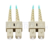 Bild von 10m (33ft) SC UPC to SC UPC Duplex 3.0mm PVC (OFNR) OM4 Multimode Fiber Optic Patch Cable