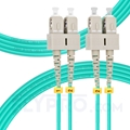 Bild von 3m (10ft) SC UPC to SC UPC Duplex 3.0mm PVC (OFNR) OM4 Multimode Fiber Optic Patch Cable