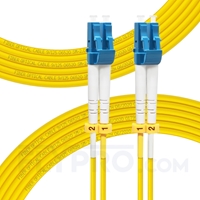 Bild von LWL-Patchkabel, 20m (66ft) LC UPC auf LC UPC Duplex OS2 Singlemode PVC (OFNR) 2.0mm
