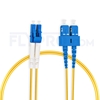 Bild von LWL-Patchkabel, 3m (10ft) LC UPC auf SC UPC Duplex OS2 Singlemode PVC (OFNR) 2.0mm