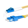 Bild von LWL-Patchkabel, 3m (10ft) LC UPC auf SC UPC Duplex OS2 Singlemode PVC (OFNR) 2.0mm
