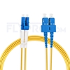 Bild von LWL-Patchkabel, 7m (23ft) LC UPC auf SC UPC Duplex OS2 Singlemode PVC (OFNR) 2.0mm