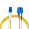 Image de 15m LC UPC vers SC UPC Duplex 2,0mm PVC (OFNR) OS2 Jarretière Optique Monomode