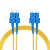 Picture of 15m (49ft) SC UPC to SC UPC Duplex OS2 Single Mode PVC (OFNR) 2.0mm Fiber Optic Patch Cable