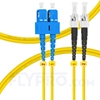 Bild von LWL-Patchkabel, 1m (3ft) SC UPC auf ST UPC Duplex OS2 Singlemode PVC (OFNR) 2.0mm