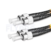 Bild von LWL-Patchkabel, 3m (10ft) ST UPC auf ST UPC Duplex OS2 Singlemode PVC (OFNR) 2.0mm