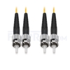 Bild von LWL-Patchkabel, 3m (10ft) ST UPC auf ST UPC Duplex OS2 Singlemode PVC (OFNR) 2.0mm