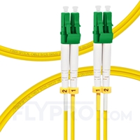 Bild von LWL-Patchkabel, 2m (7ft) LC APC auf LC APC Duplex OS2 Singlemode PVC (OFNR) 2.0mm