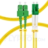 Bild von LWL-Patchkabel, 2m (7ft) LC APC auf SC APC Duplex OS2 Singlemode PVC (OFNR) 2.0mm
