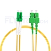 Bild von LWL-Patchkabel, 2m (7ft) LC APC auf SC APC Duplex OS2 Singlemode PVC (OFNR) 2.0mm