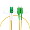 Picture of 1m (3ft) LC APC to SC APC Duplex OS2 Single Mode PVC (OFNR) 2.0mm Fiber Optic Patch Cable