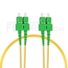 Bild von LWL-Patchkabel, 2m (7ft) SC APC auf SC APC Duplex OS2 Singlemode PVC (OFNR) 2.0mm