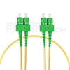 Bild von LWL-Patchkabel, 1m (3ft) SC APC auf SC APC Duplex OS2 Singlemode PVC (OFNR) 2.0mm
