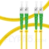 Bild von LWL-Patchkabel, 1m (3ft) ST APC auf ST APC Duplex OS2 Singlemode PVC (OFNR) 2.0mm