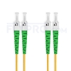 Bild von LWL-Patchkabel, 1m (3ft) ST APC auf ST APC Duplex OS2 Singlemode PVC (OFNR) 2.0mm