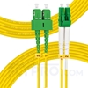Picture of 15m (49ft) LC APC to SC APC Duplex 3.0mm PVC (OFNR) 9/125 Single Mode Fiber Patch Cable