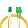 Picture of 15m (49ft) LC APC to SC APC Duplex 3.0mm PVC (OFNR) 9/125 Single Mode Fiber Patch Cable
