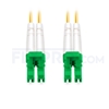 Bild von 3m (10ft) LC APC to LC APC Duplex 3.0mm PVC (OFNR) 9/125 Single Mode Fiber Patch Cable