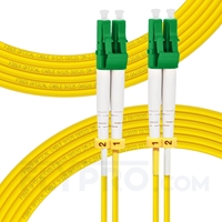 LWL-Patchkabel, 15m (49ft) LC APC auf LC APC Duplex 3.0mm PVC (OFNR) 9/125 Singlemode