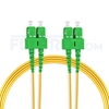 Bild von 7m (23ft) SC APC to SC APC Duplex 3.0mm PVC (OFNR) 9/125 Single Mode Fiber Patch Cable