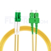 Picture of 30m (98ft) LC APC to SC APC Duplex 3.0mm PVC (OFNR) 9/125 Single Mode Fiber Patch Cable