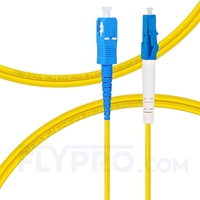 LWL-Patchkabel, 1m (3ft) LC UPC auf SC UPC Simplex OS2 Singlemode PVC (OFNR) 2.0mm