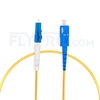 Picture of 1m (3ft) LC UPC to SC UPC Simplex OS2 Single Mode PVC (OFNR) 2.0mm Fiber Optic Patch Cable